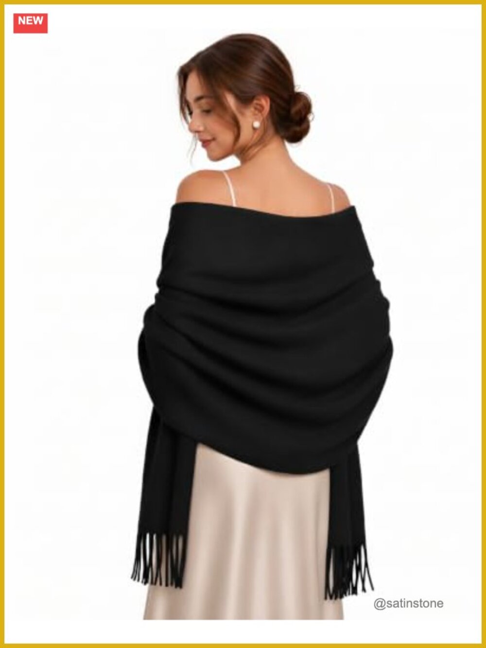 Pashmina Shawl Wraps Polyester Cashmere Feel Scarf Women Wedding